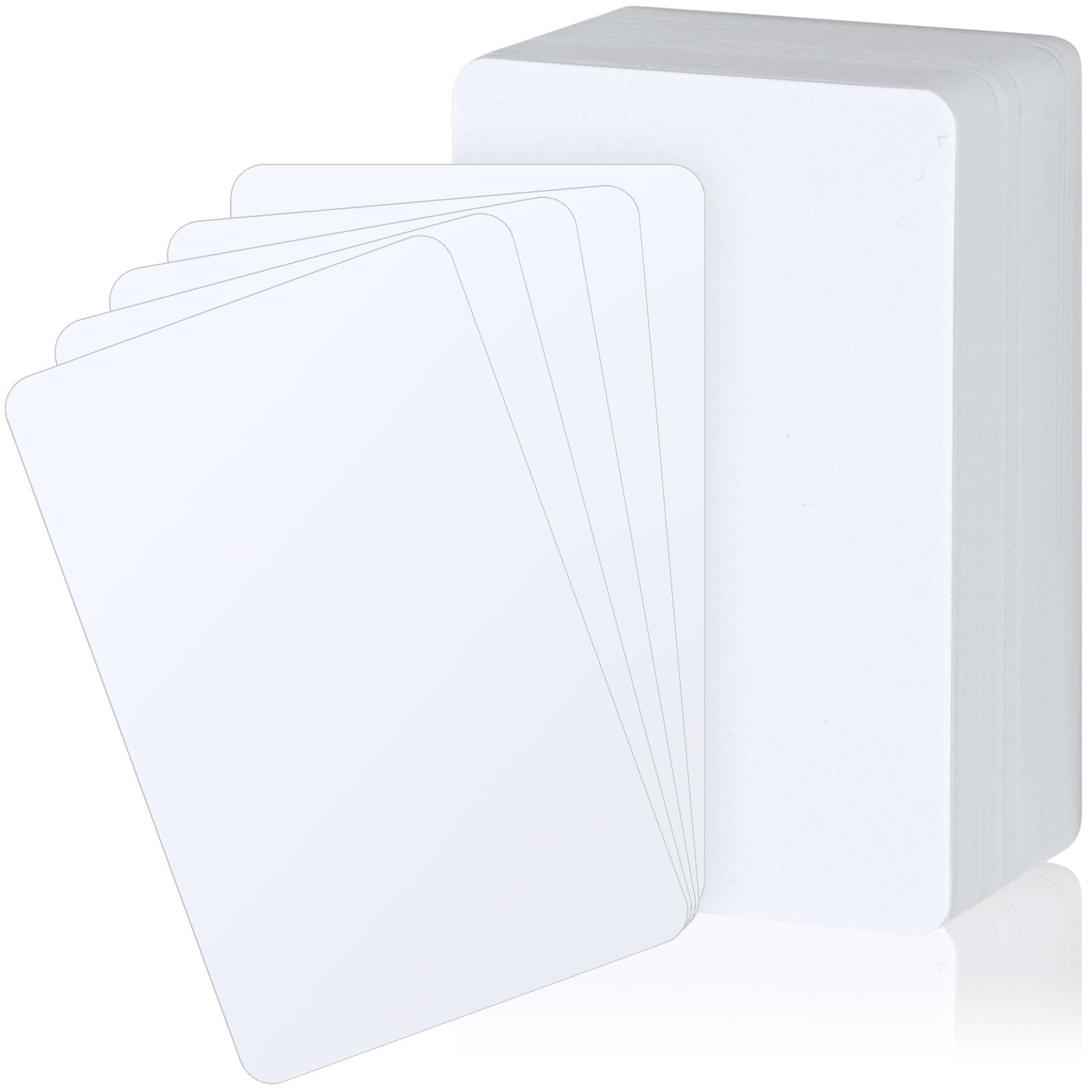 Zomiboo 100 Pieces Trading Card Dividers, Tall Dividers White