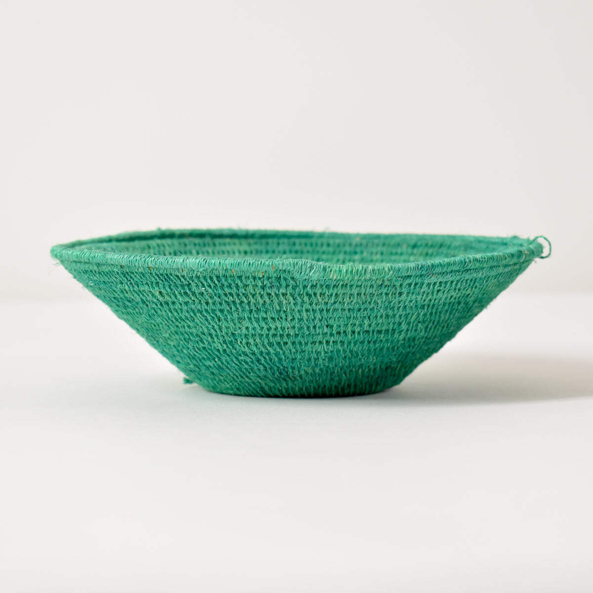 Sisal Handwoven Green Basket Eswatini 6inch