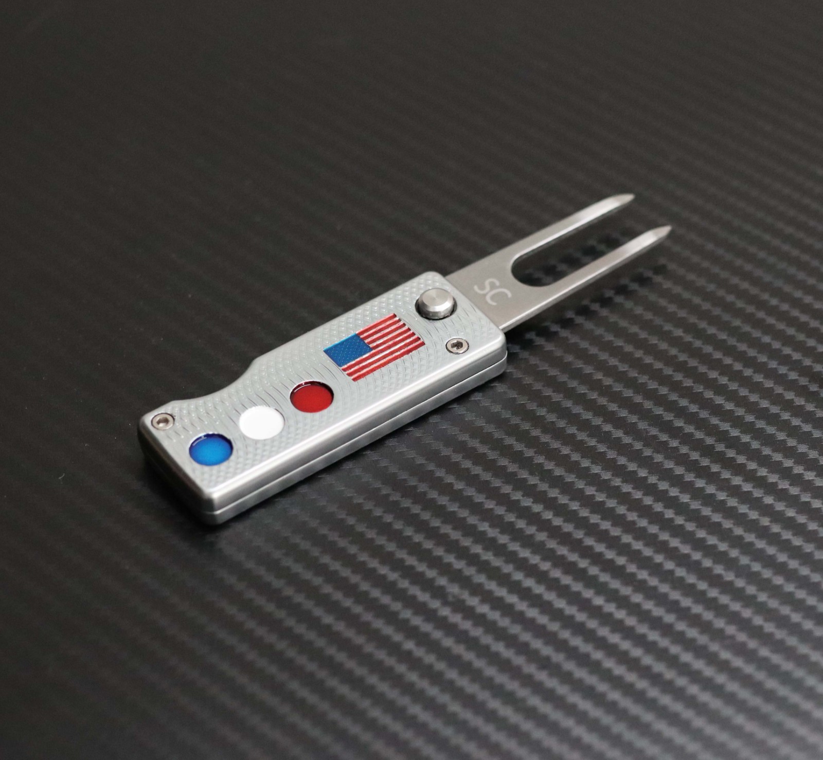 CUSTOM SONSCUSTOMSHOP American Flag Golf Divot tool