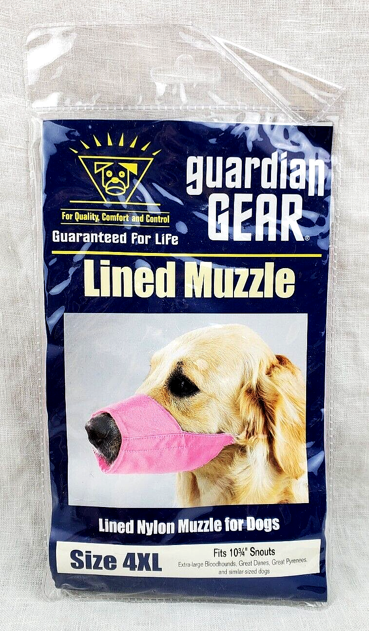 Guardian Gear Comfort No Bite Bark Lined EZ Fit Adjustable Dog Muzzle 4XL