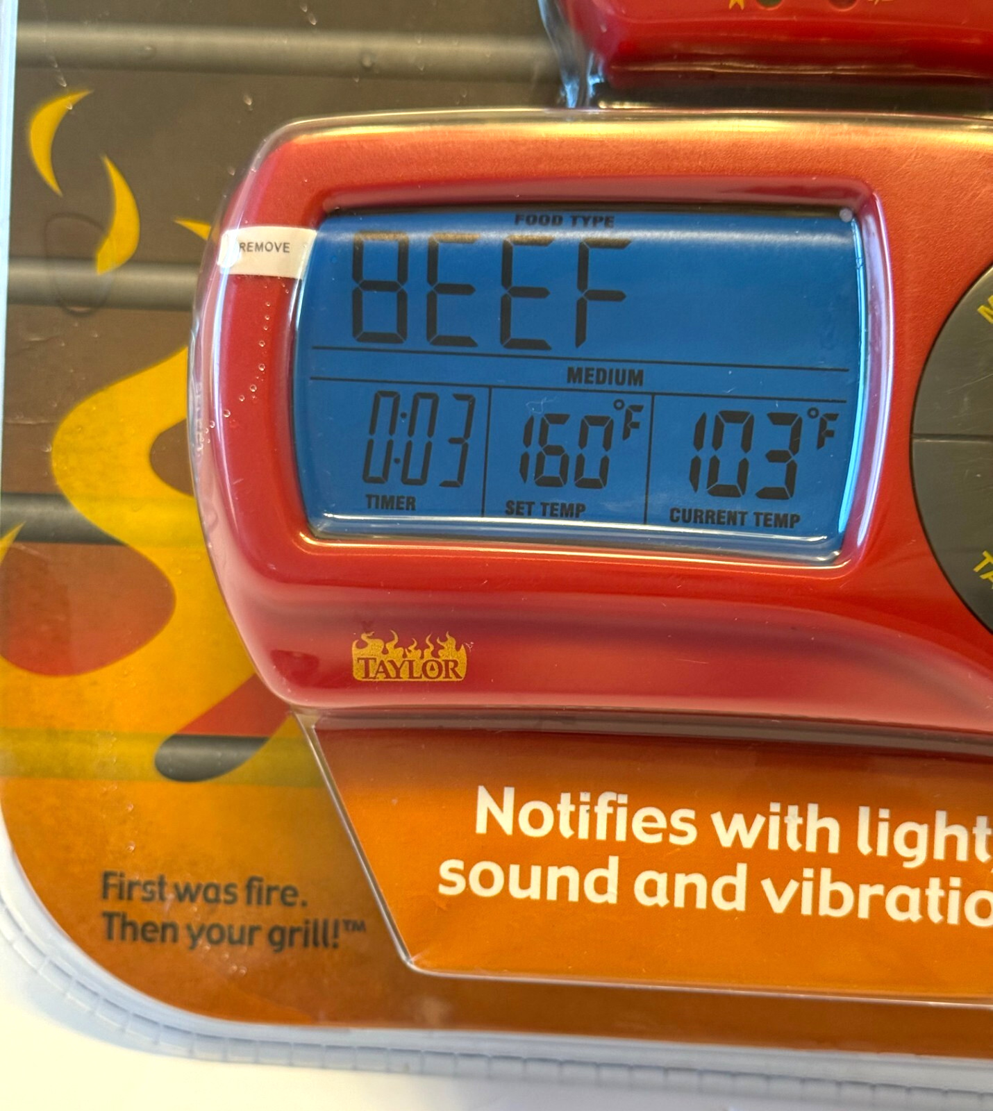 Taylor Weekend Warrior Wireless Grilling Thermometer W/Remote Pager-Timer-NEW!