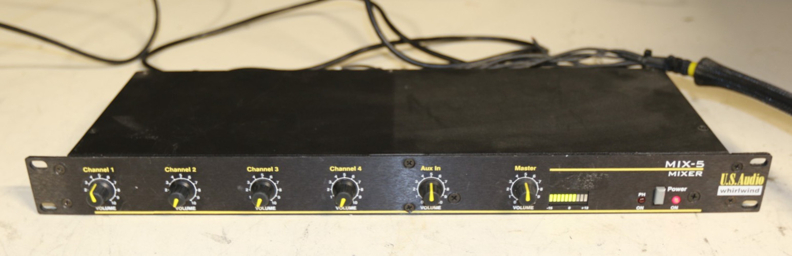 U.S. Audio Whirlwind MIX-5 Professional 5-Channel Studio Mixer