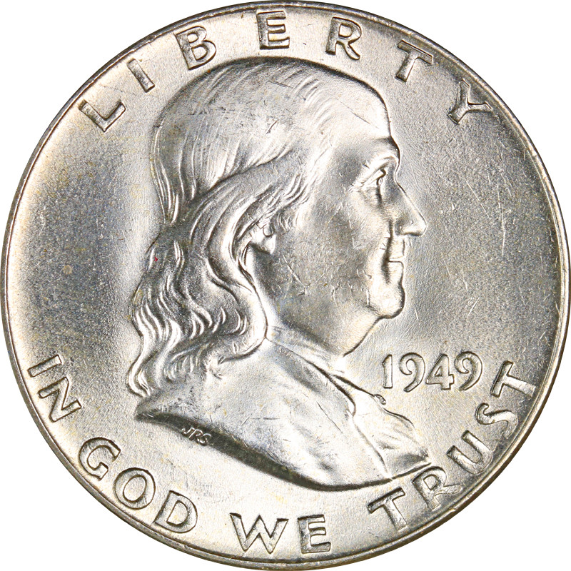 1949-P Franklin Half Dollar - Full Bell Lines