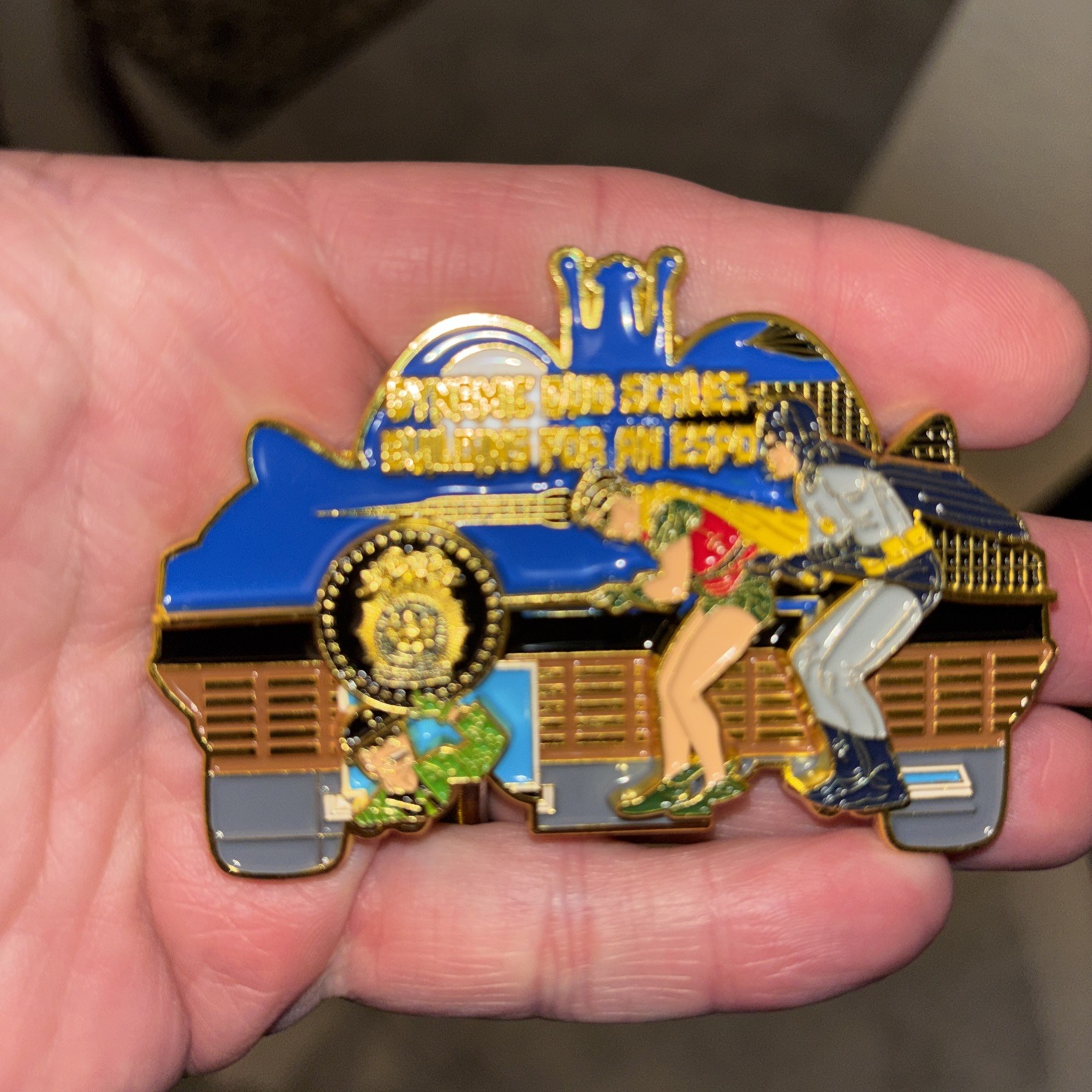 NYPD BATMOBILE “BATMAN &ROBIN”DYNAMIC DUO CHALLENGE COIN- Serialized