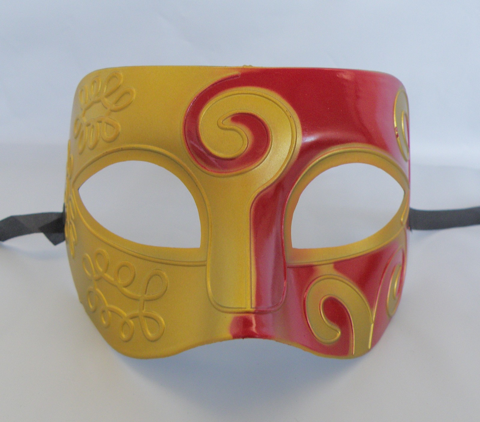 Greek / Roman / Venetian Masquerade Party Mask - Red & Gold _ * NEW *