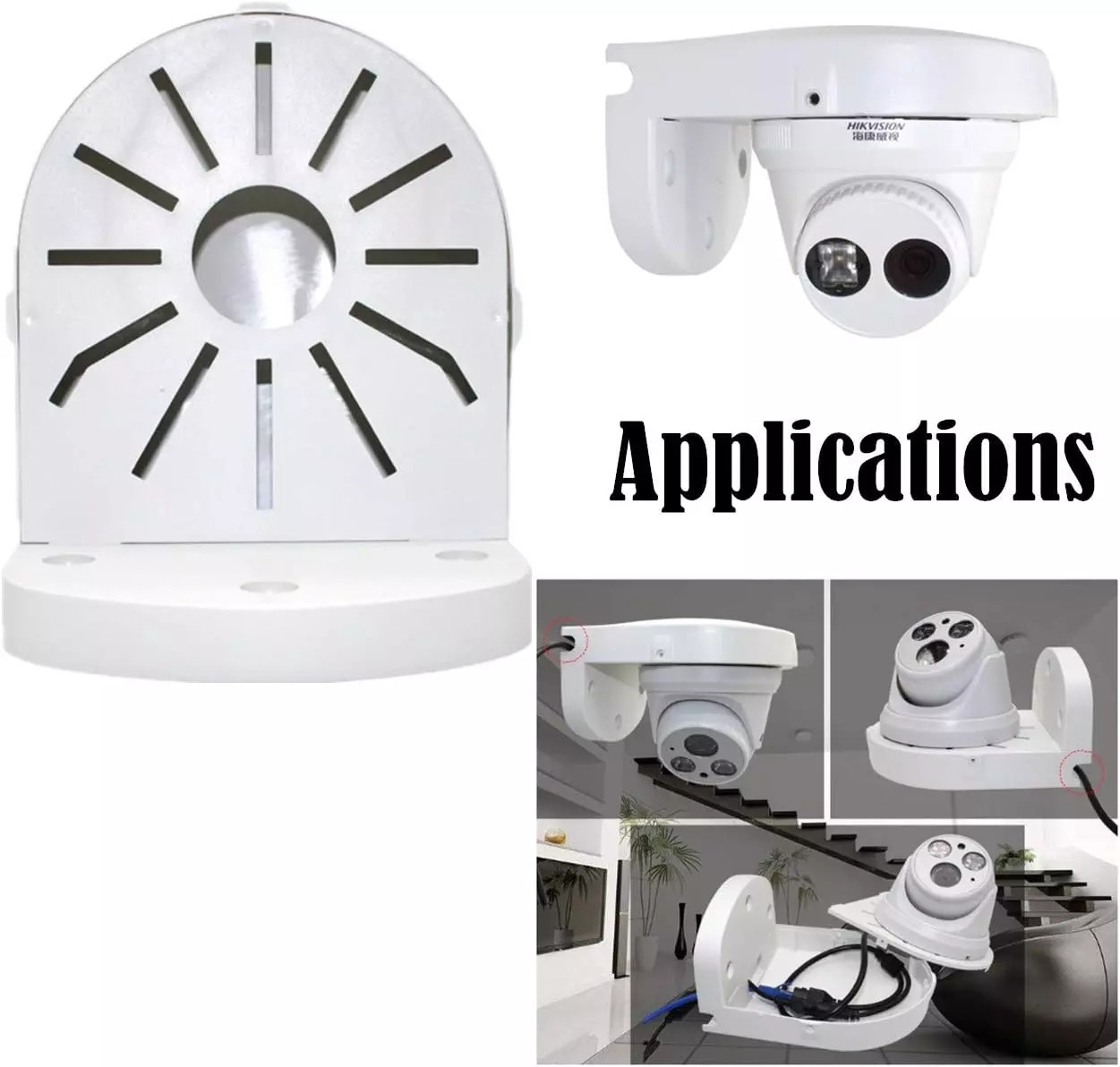 L-Shape Dome Camera Bracket,Universal Wall Ceiling Mount Bracket for Security CC
