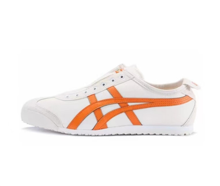 Onitsuka Tiger MEXICO 66 SLIP-ON Shoes White/Birch Orange 1183A360 With Box New