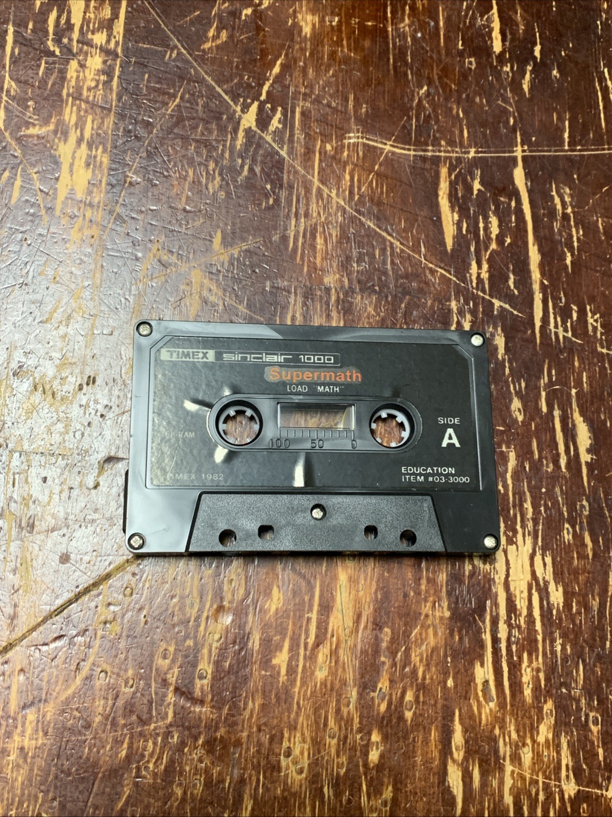 Timex Sinclair 1000 Super Math Vintage Computer Cassette Tape (16 RAM)