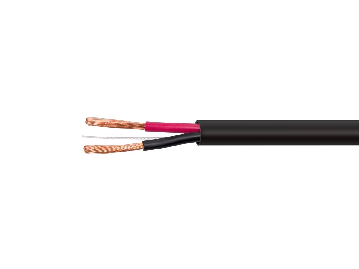 Monoprice Speaker Wire, CMP Rated, 2-Conductor, 18AWG, 250ft, Black