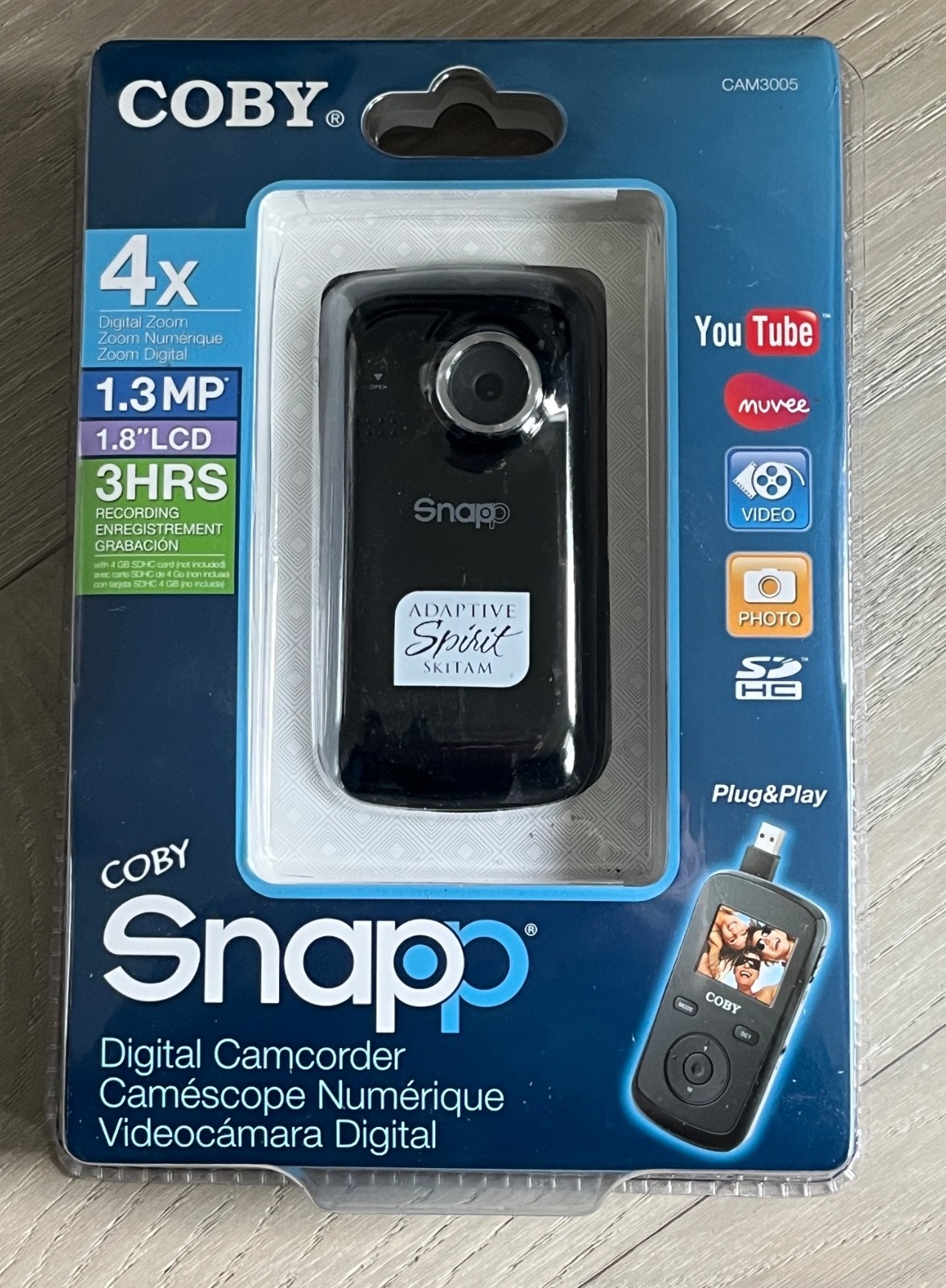 NEW Coby Snapp Digital Camcorder CAM3005 1.3 MP 4x Zoom Unopened Package
