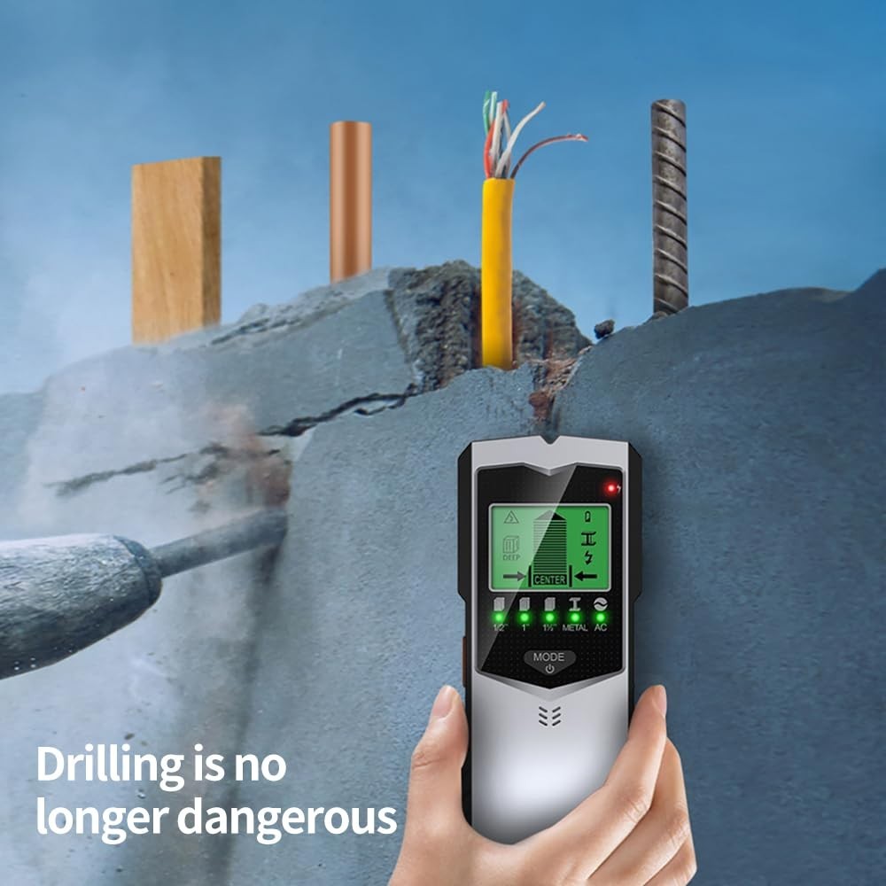 Wall Scanner Stud Finder - Deep Scanning, Multi-Mode Detection, Easy Use
