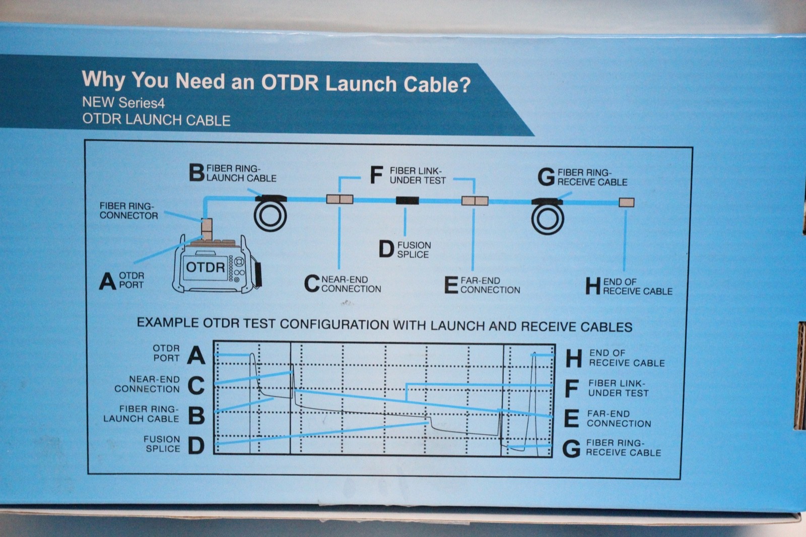 OTDR Launch Cable 1000m SM SCAPC-LCUPC