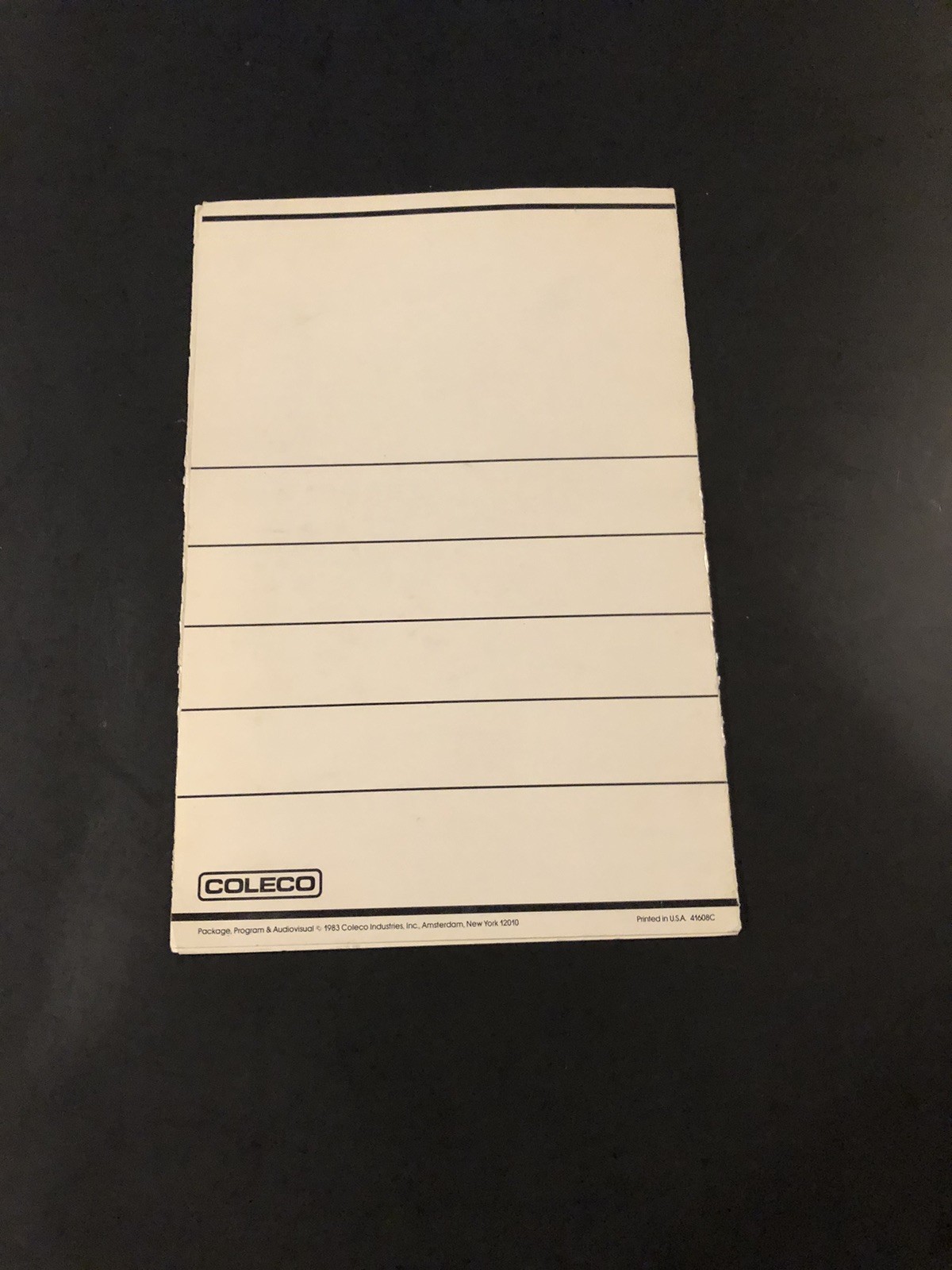 Coleco Adam Smart Writer Easy Reference guide manual Only