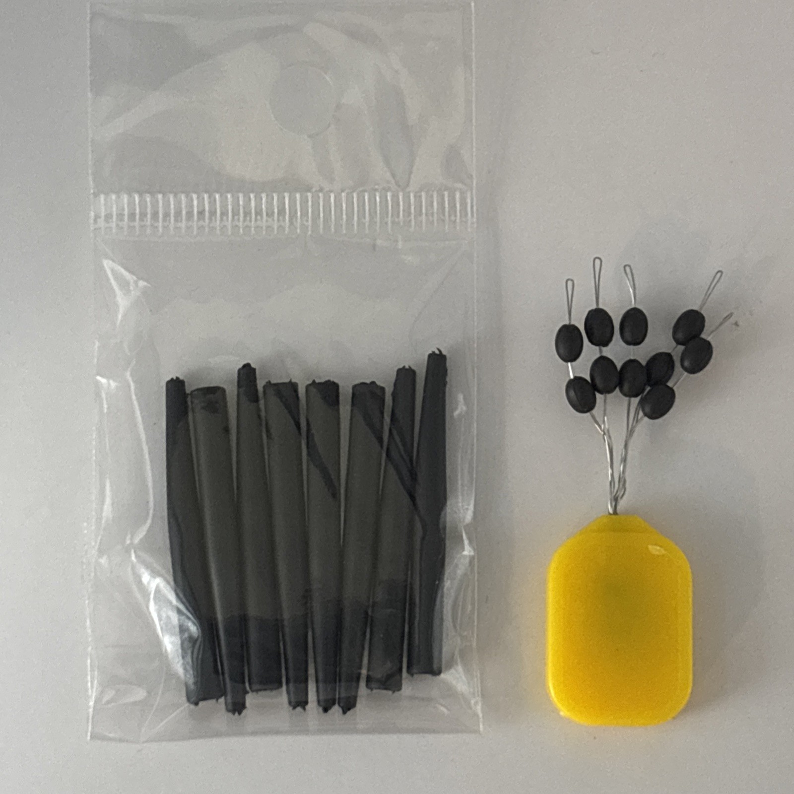 Tungsten Oval Beads 4mm x10 Sinkers/Droppers & Tungsten Anti Tangle Sleeves x8