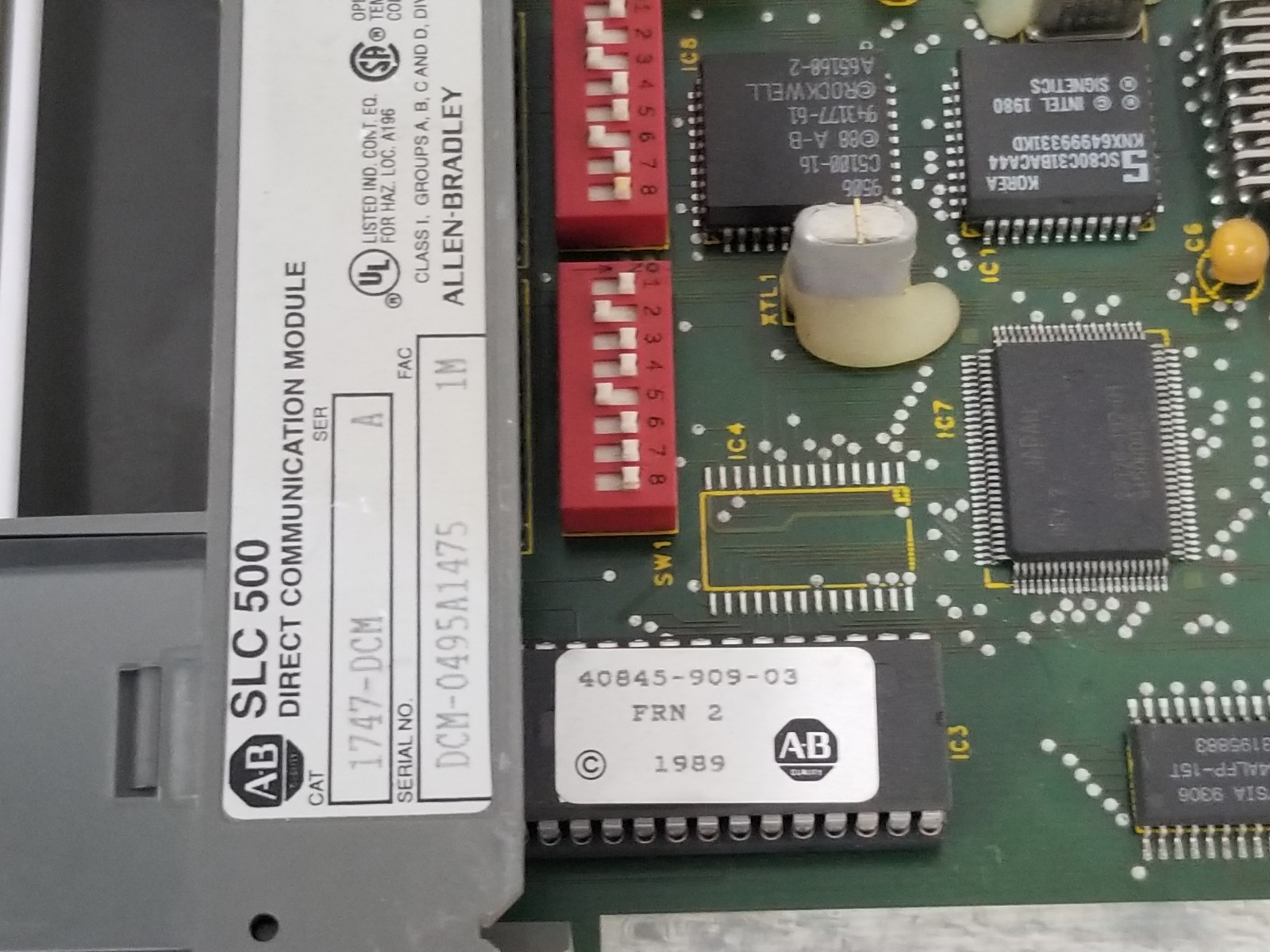 ALLEN BRADLEY 1747-DCM DIRECT COMMUNICATION MODULE 1747DCM, SER. A