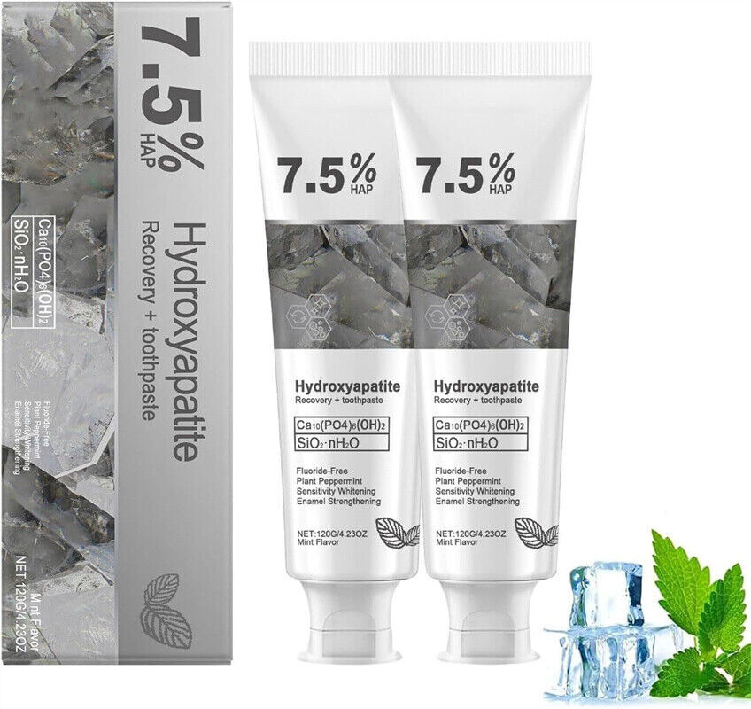 7.5% Hydroxyapatite Toothpaste Remove Yellow Tooth Stains For Sensitive Teeth~