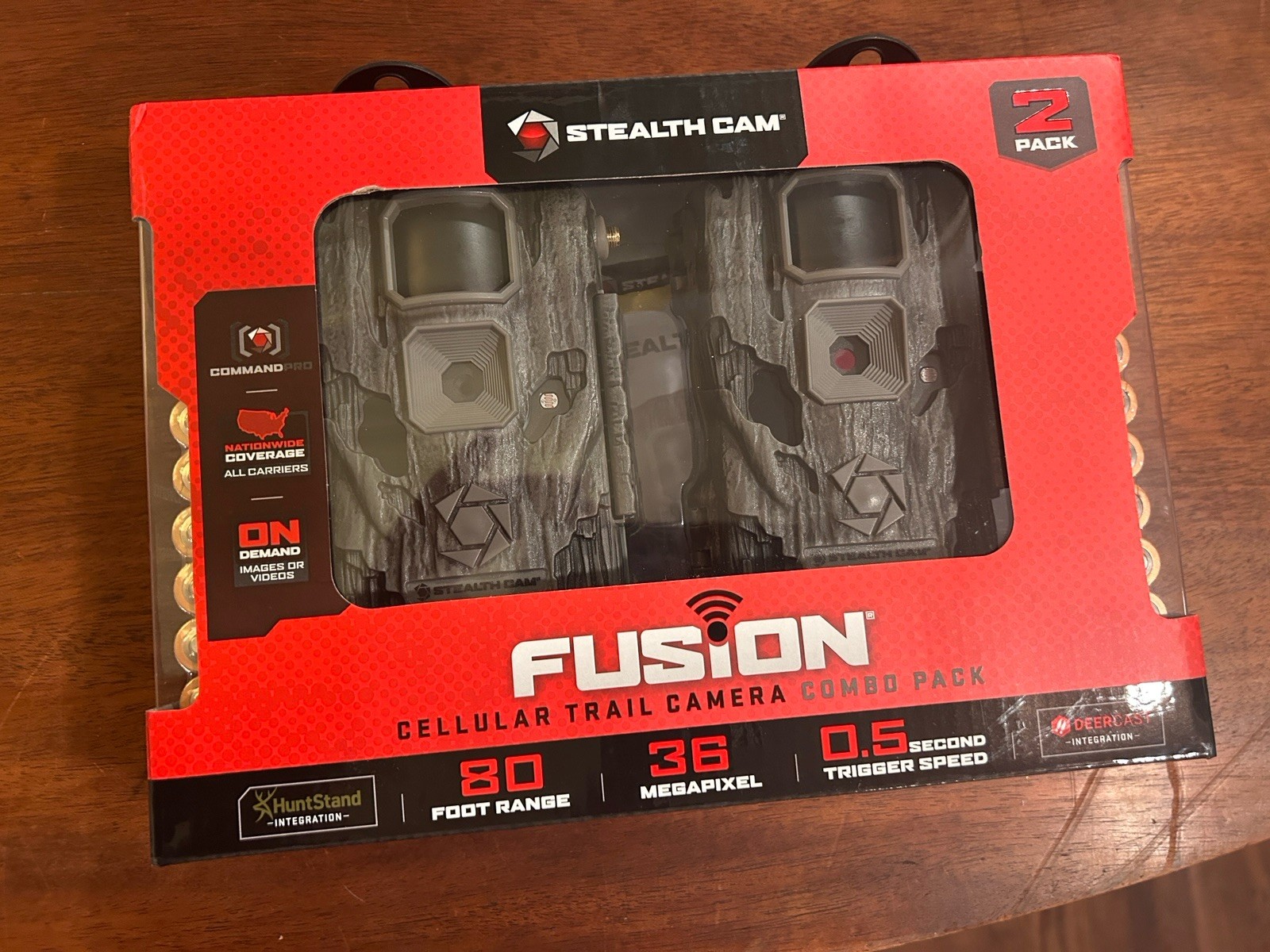 Stealth Cam Fusion 36MP 80 Foot Rang Trail Cam 2 Pack