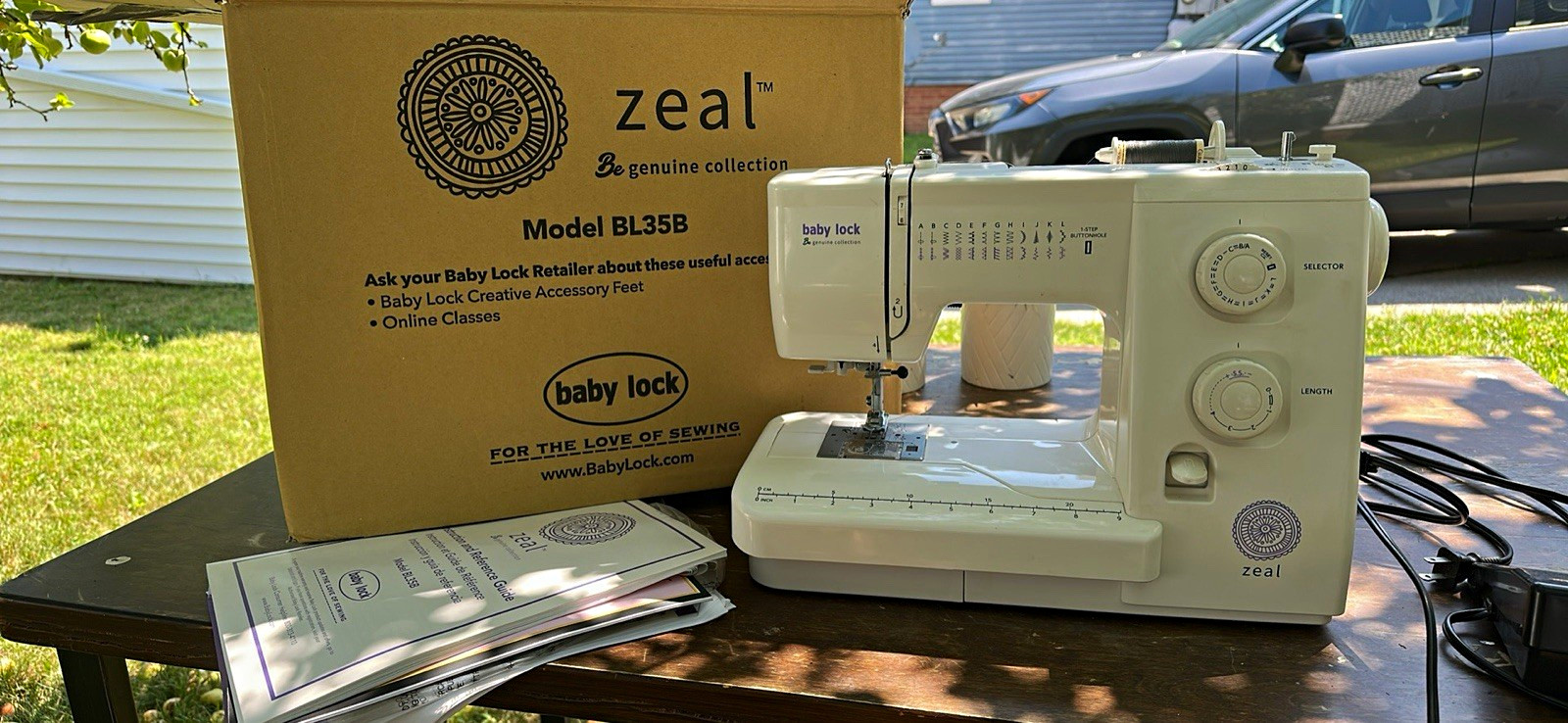 Baby Lock Zeal BL35B Mechanical Sewing Machine Free Arm Buttonhole, Quilting