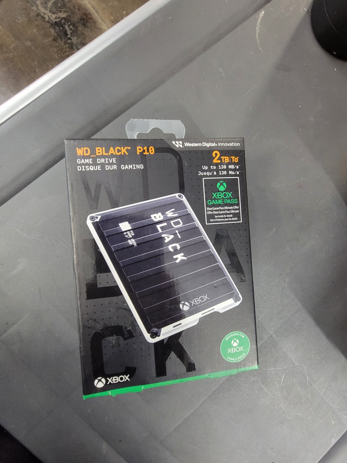 WD_BLACK P10 2TB GameDrive for Xbox Portable External Hard Drive WDBA6U0020BBK B