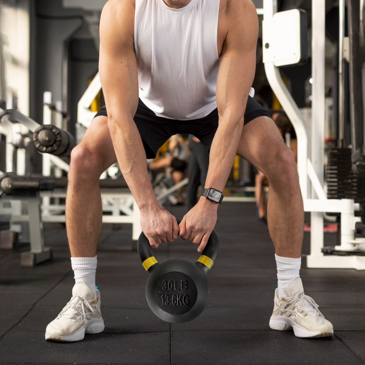 BalanceFrom Cast Iron Kettlebell, Single, 30 lbs