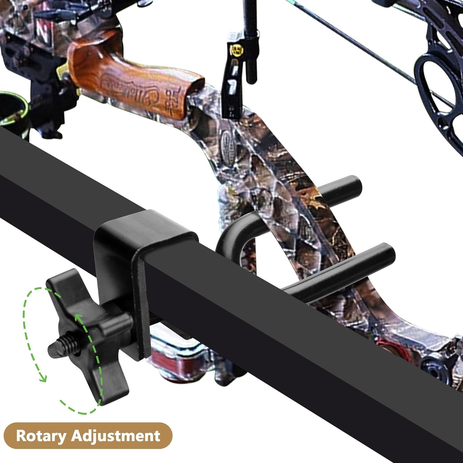 Treestands Universal Bow Holder Easy Installation Adjustable Black