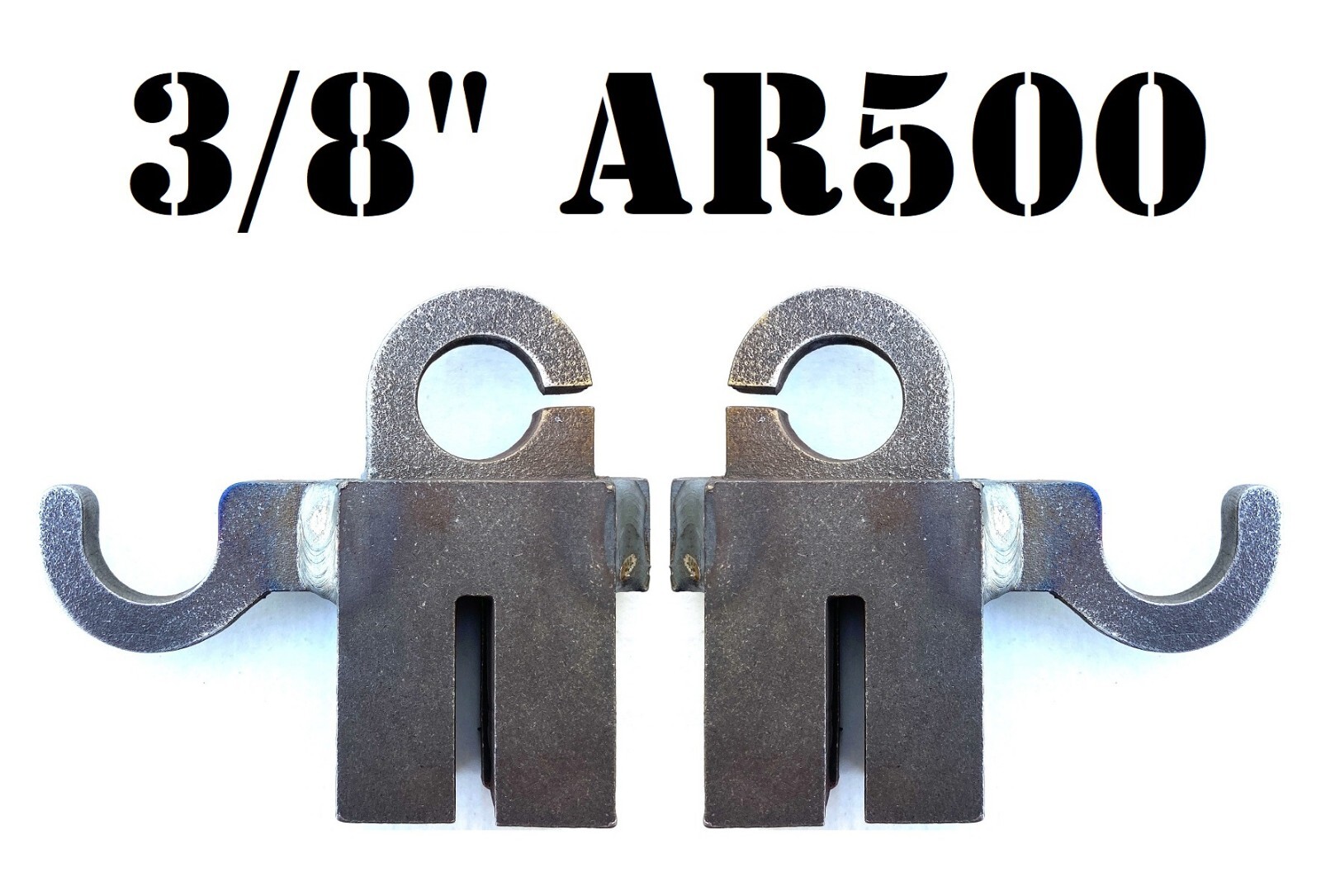 3/8” AR500 3/4" Conduit T-Post Pipe Stand Mounts for Steel Shooting Targets 2pc