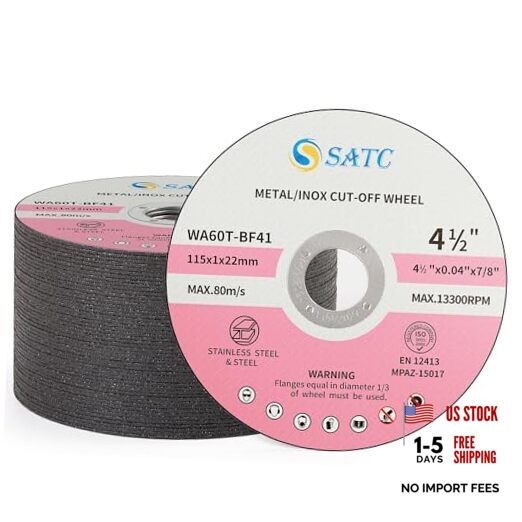 Pink Cut Off Wheels 4 1/2 Inch 50 PCS Angle Grinder Cutting 4.5 Inch-50pcs