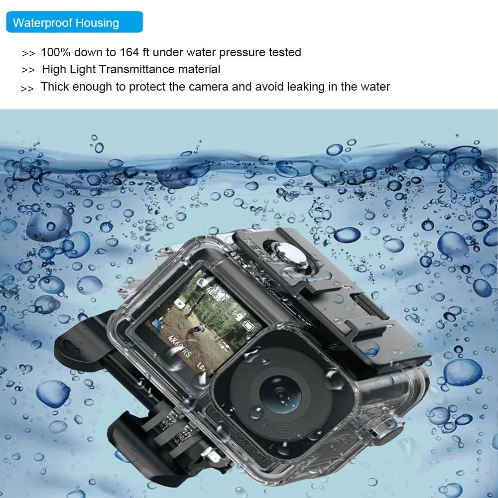 Husiway Accessories Bundle for DJI Osmo Action 5 Pro/Action 4/3 Waterproof...