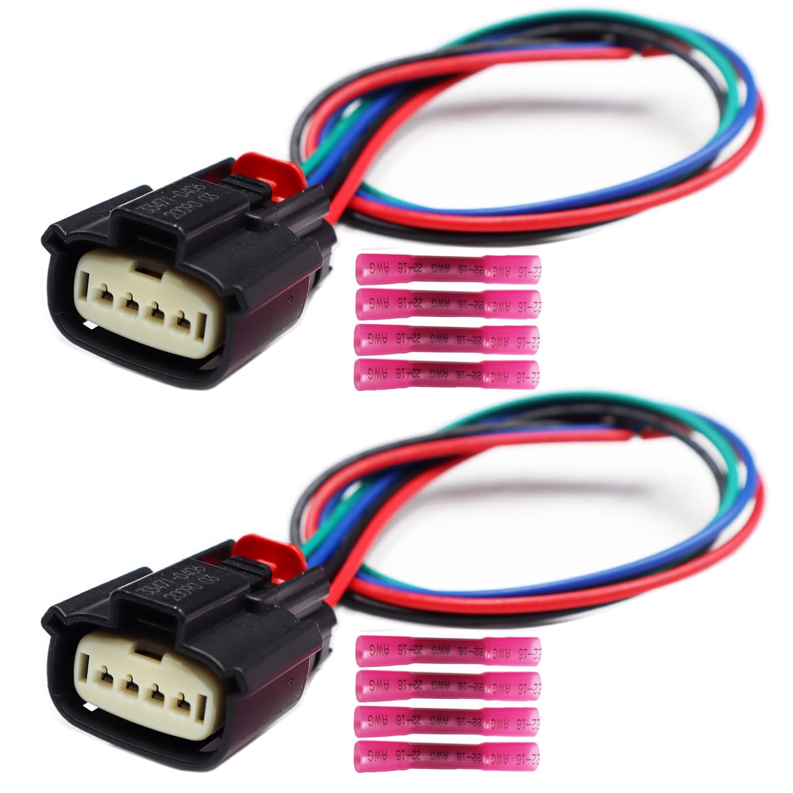 2PCS 4-Pin Fog Lamp Fog Light Connector Compatible with Chevrolet Malibu 2021...