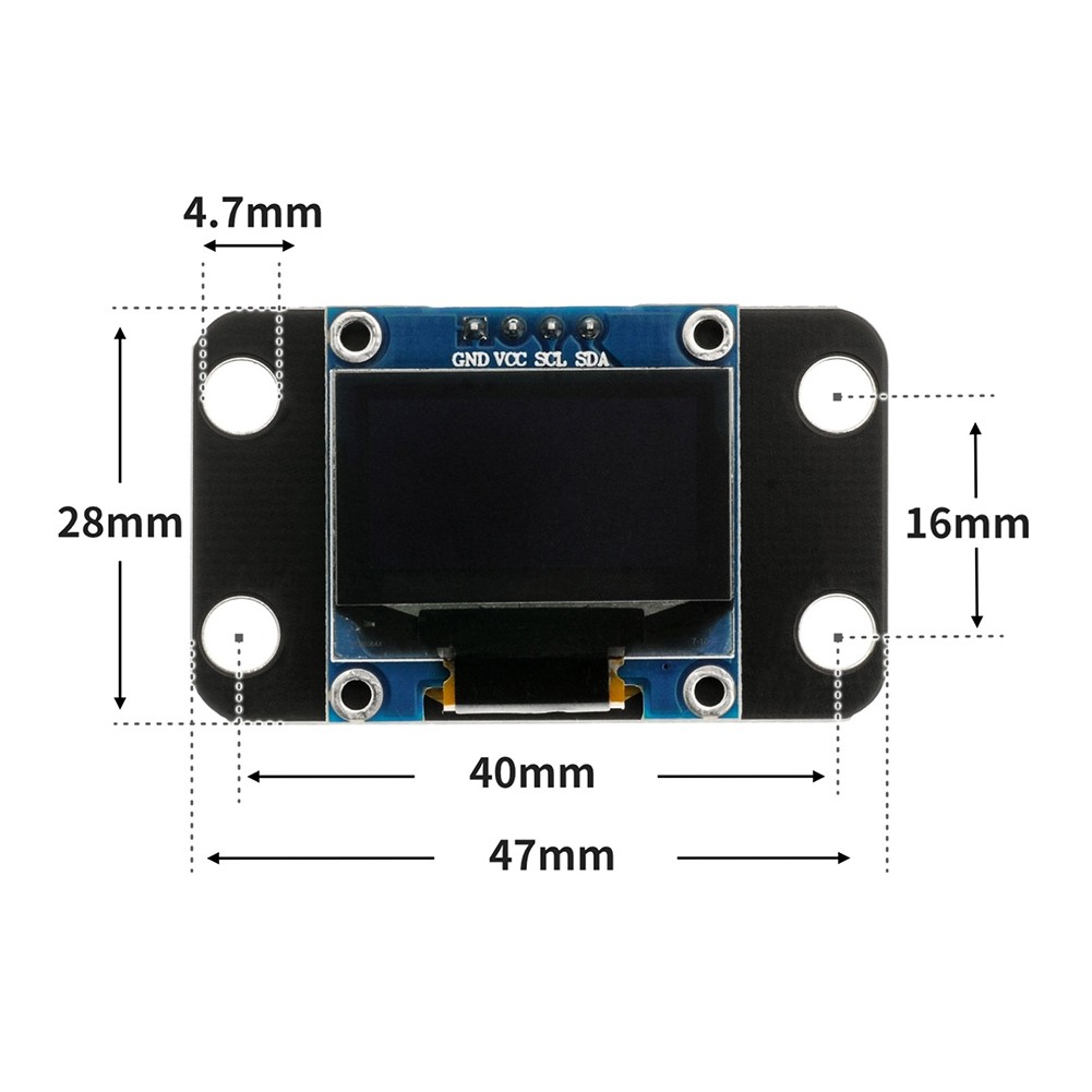 0.96inch OLED Display Module with for -Compatible 33V5V Perspective1531