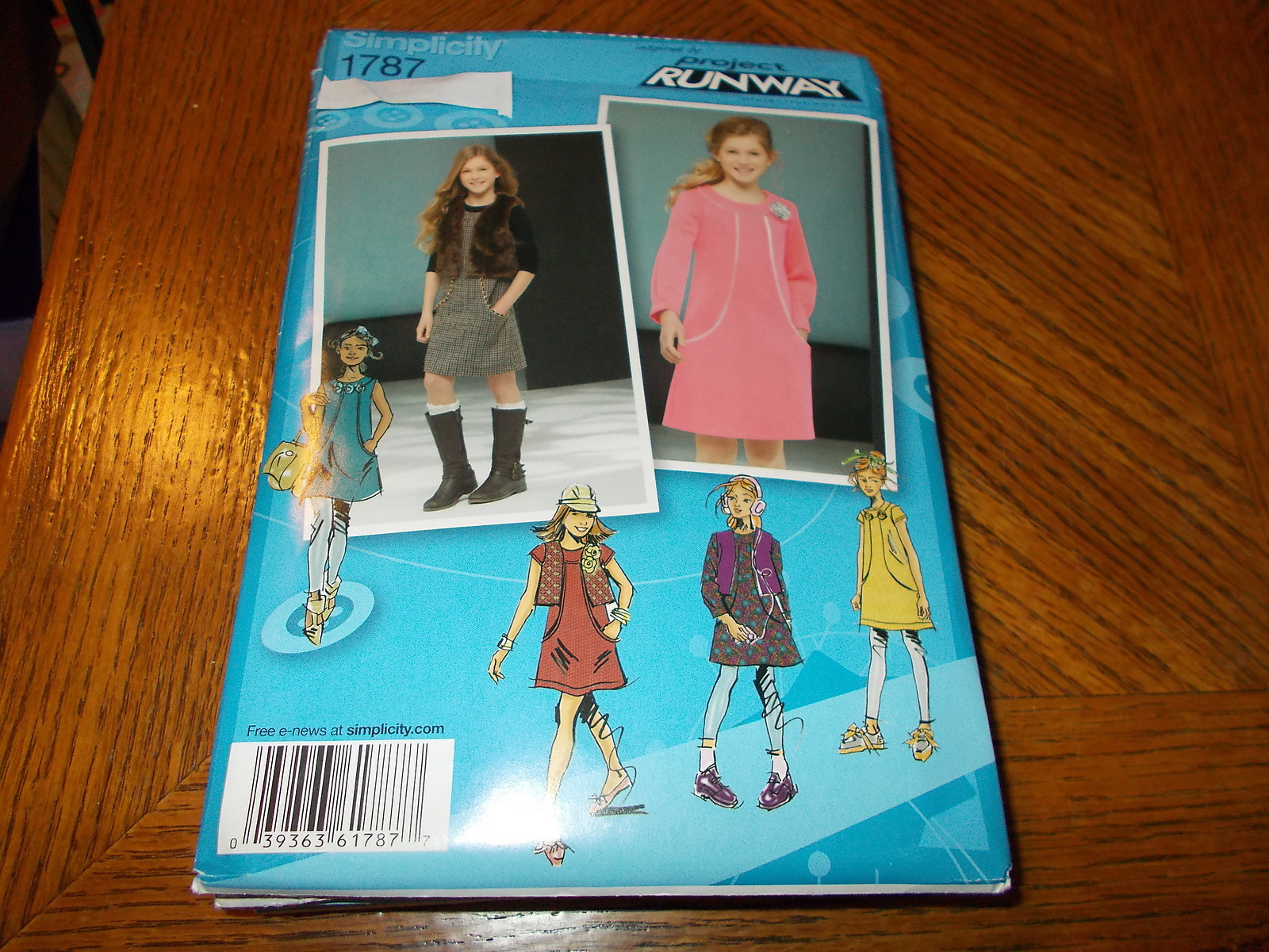 Simplicity Pattern 1787 Girls/Girl Plus PROJ RUNWAY Dress~Jumper w/Opts & Vest