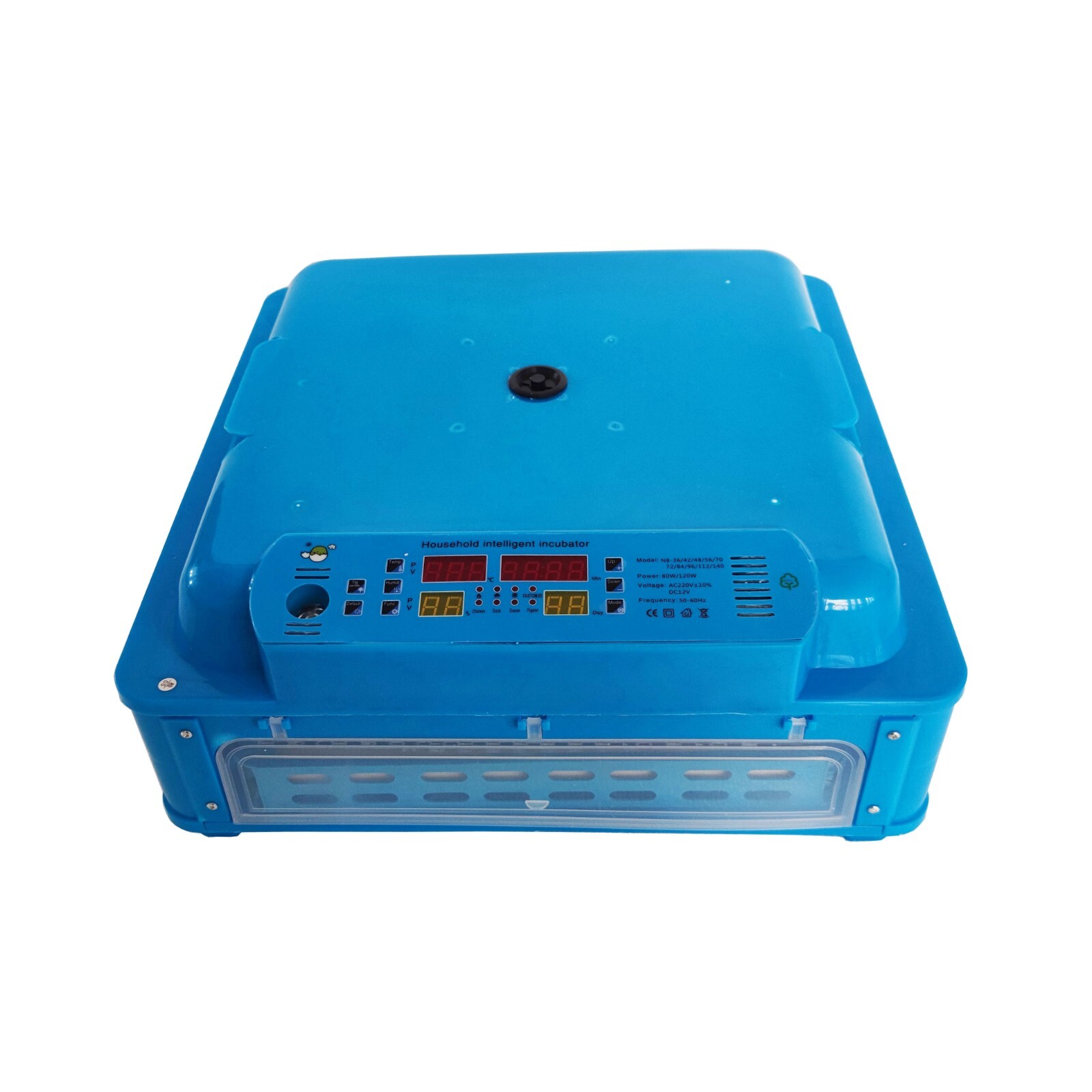 110V Bird Egg Incubator Poultry Hatcher Breeder Automatic Egg Turning 64 Eggs
