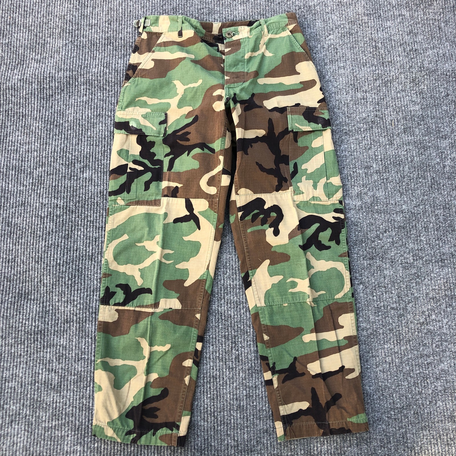 Trousers, Hot weather, Combat, Woodland Camouflage Pattern Size Small Short