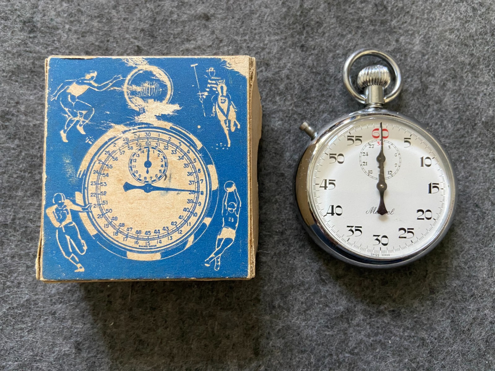 Swiss Made Marcel Vintage Stopwatch with the Box