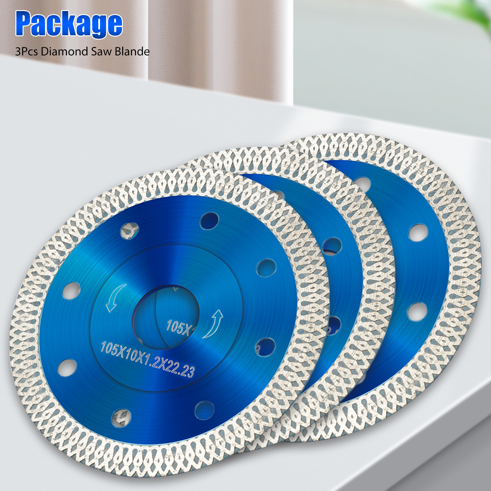4/4.5inch Porcelain Tile Turbo Diamond Dry Cutting Saw Blade/Disc Grinder Wheel