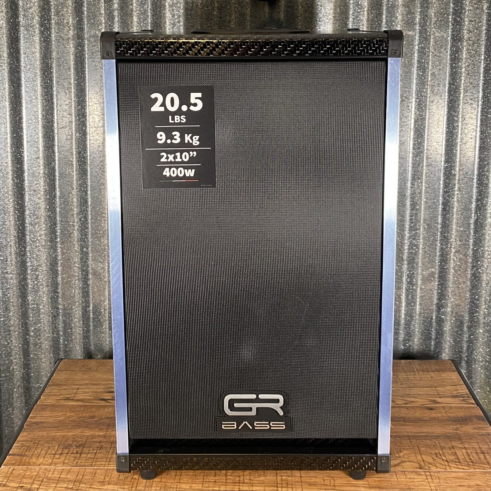 GR Bass AT 210V Carbon Fiber 400 Watt Vertical 2x10 8 Ohm Bass Speaker Cabinet