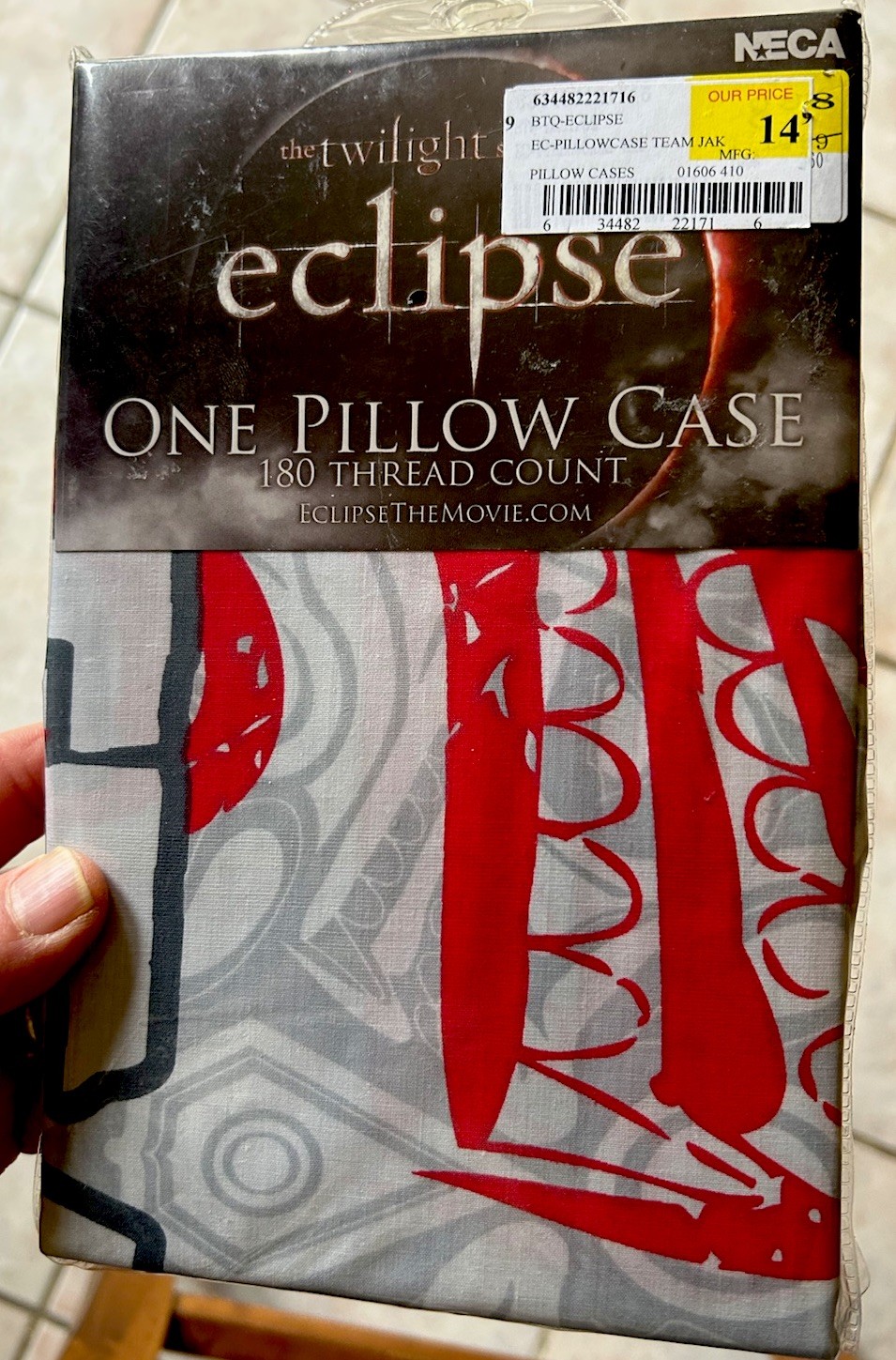 Twilight Eclipse Movie Team Jacob Double Sided NECA Pillow Case NEW Sealed