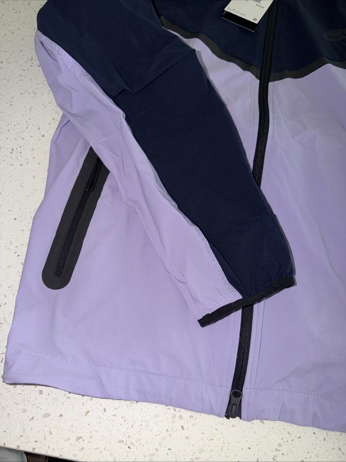 Nike Tech Woven Obsidian Hydrangeas Windbreaker Jacket Men Size Large HM7151-515