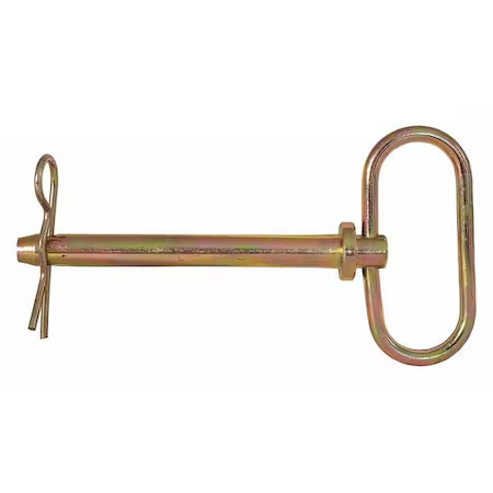 Buyers Products 66125 Yellow Zinc Plated Hitch Pins - 1 Diameter X 6-1/4 Inch