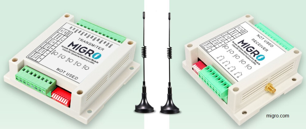 4 Channel Long Range Wireless Control System Pump, Lighting, Gates, Remote, DIN