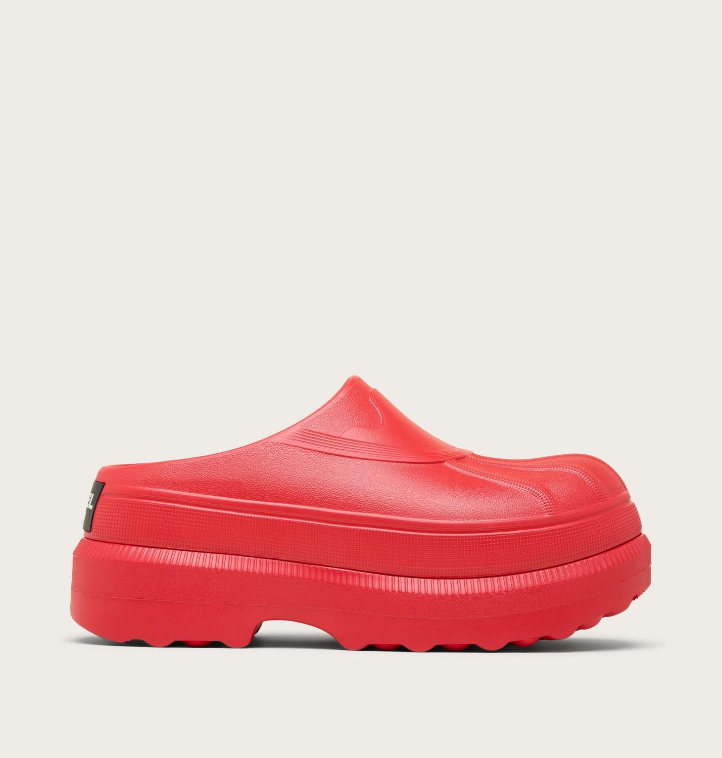 (Authentic) SOREL Caribou™ Clog Women's Shoe, Bright Red, Black, Medium, New