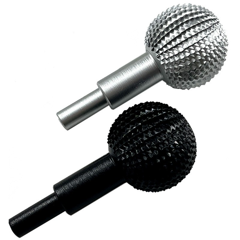 Sphere Rotary Burr Carbon Steel Wood Carving Burr Ball 10mm Shank Grinding Tool