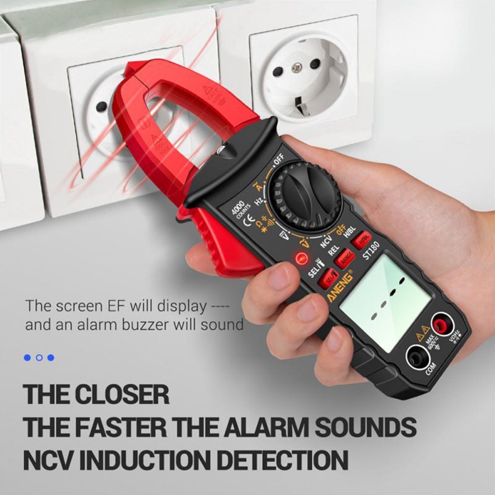 Digital Multimeter Tester AC DC Volt Ohm Amp Clamp Meter Auto Range LCD Handheld