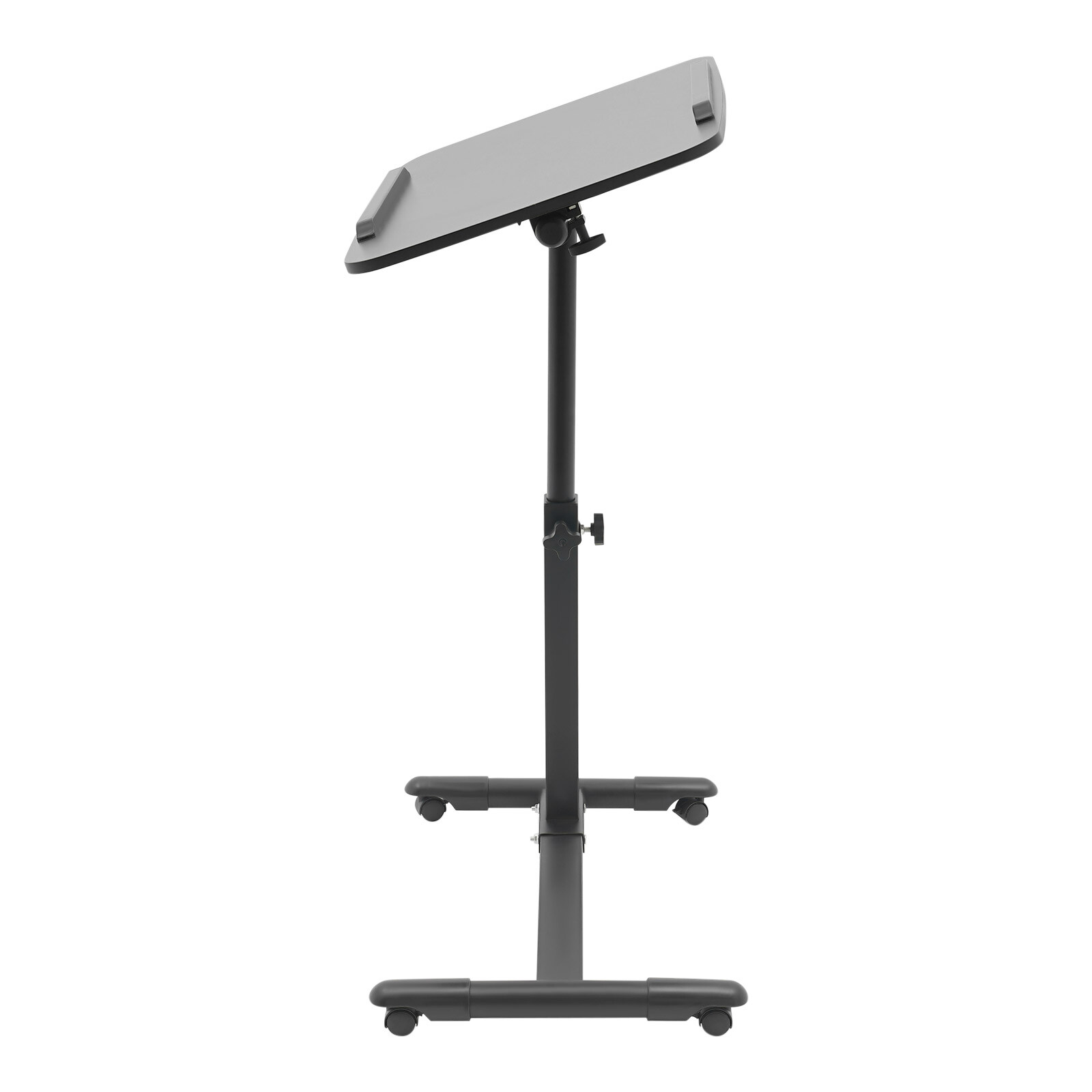 Adjustable Sofa Table Rolling Bedside Table with Wheels for Home and Office Use