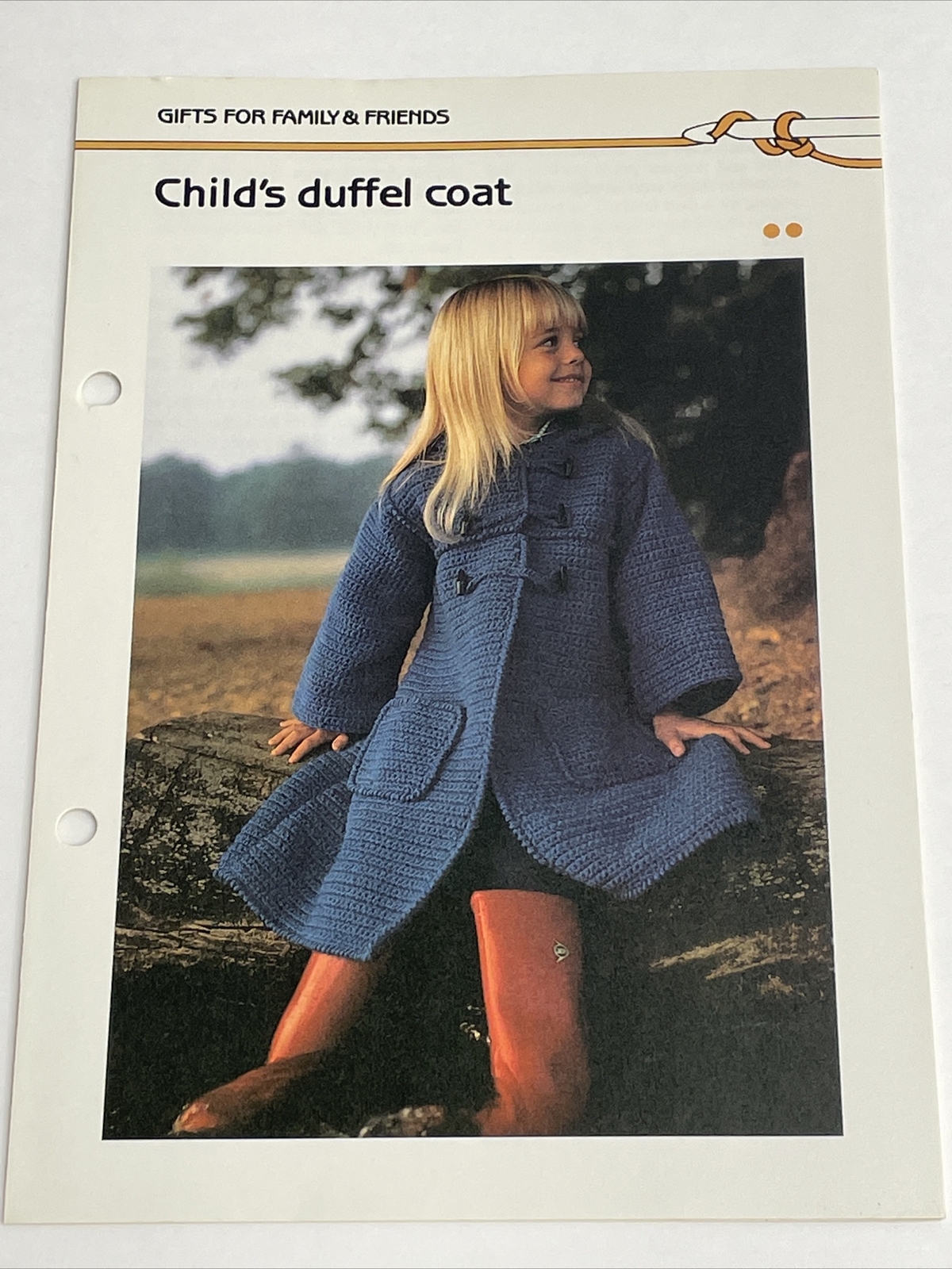Marshall Cavendish Childs Duffel Coat  Crochet Pattern