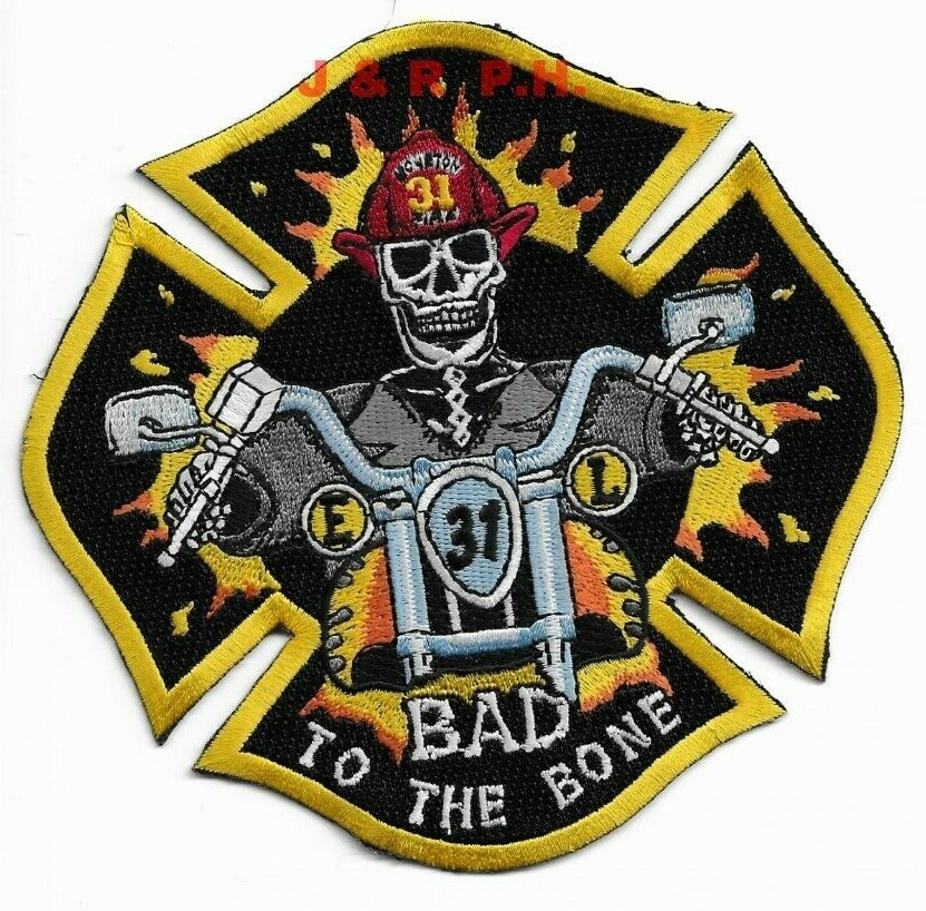 Houston Station-31  "Bad to the Bone", Texas  (5.25" x 5.25" size) fire patch
