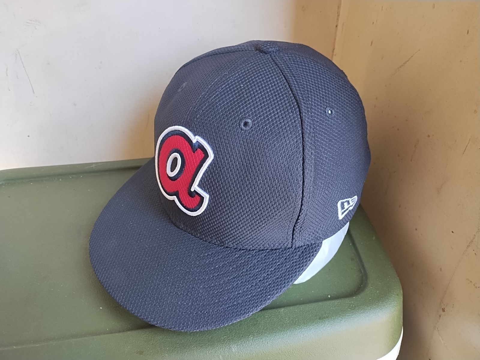 Atlanta Braves Fitted Hat MLB Authentic Collection 59FIFTY 7 1/8 Blue New Era