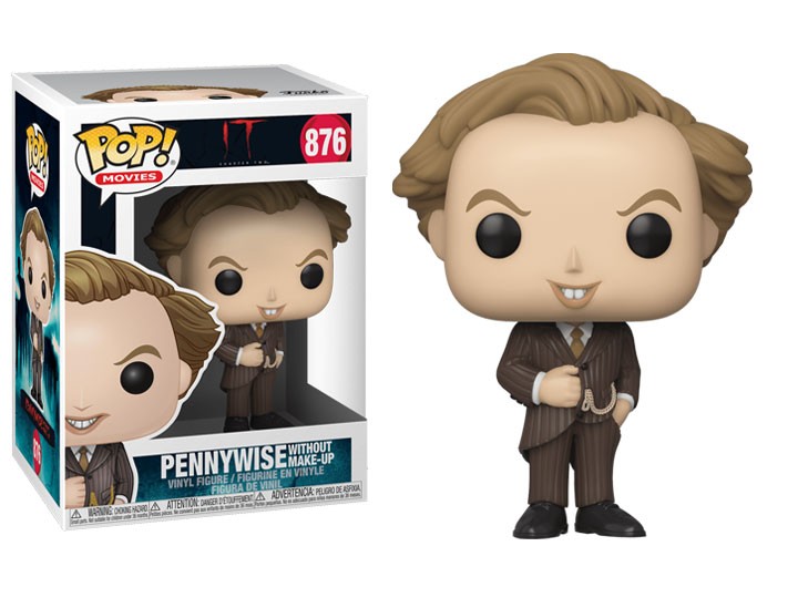 IT The Movie Chapter 2 Pennywise No Make Up POP Figure Toy #876 FUNKO NIB NEW