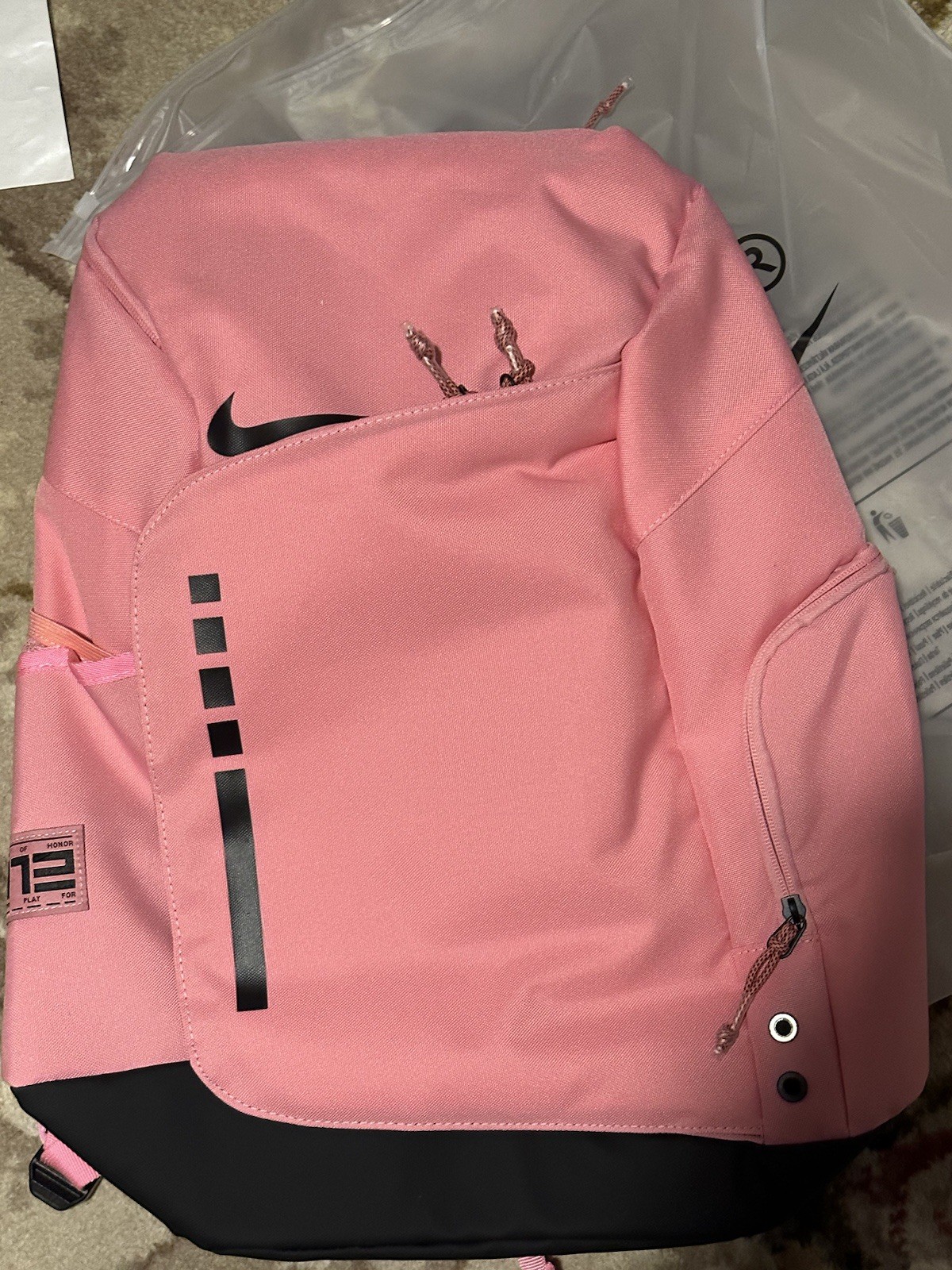 Nike Elite Pro Hoops Basketball Backpack 32L PINK sports travel gym camp school