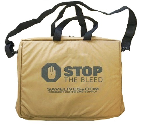 Coyote Brown Stop the Bleed Kit with Three Quik Clot